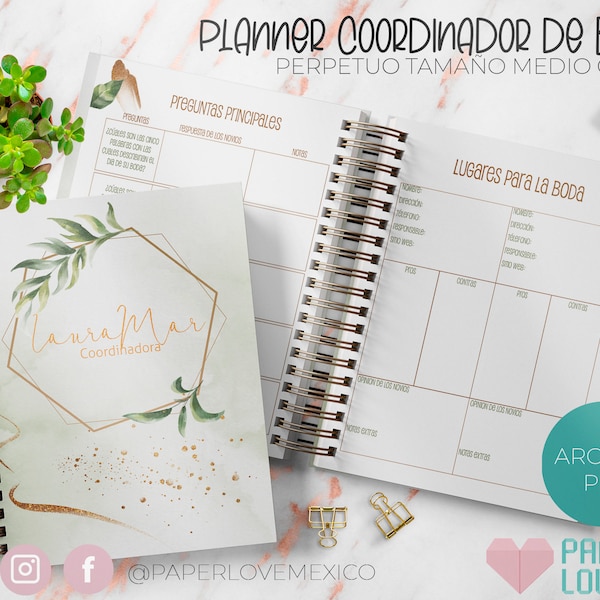 Planner for Wedding Coordinator Medium Size Office / PDF / IMPRIMIBLE / DIGITAL /