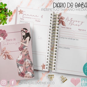 Daily Pregnancy Planner Agenda for Mom Mom Size Half Letter / PDF / IMPRIMIBLE / DIGITAL /