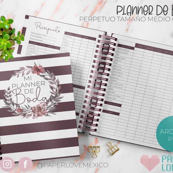 Wedding Agenda Medium Size Office / PDF / PRINTABLE / DIGITAL /