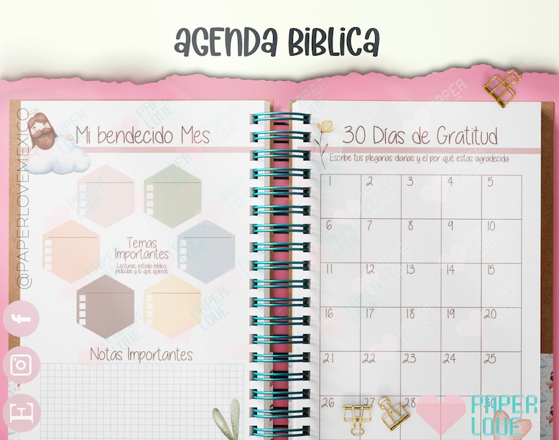 Bible Agenda Any religion Half Letter Size 2024 / PDF / PRINTABLE / DIGITAL / image 3