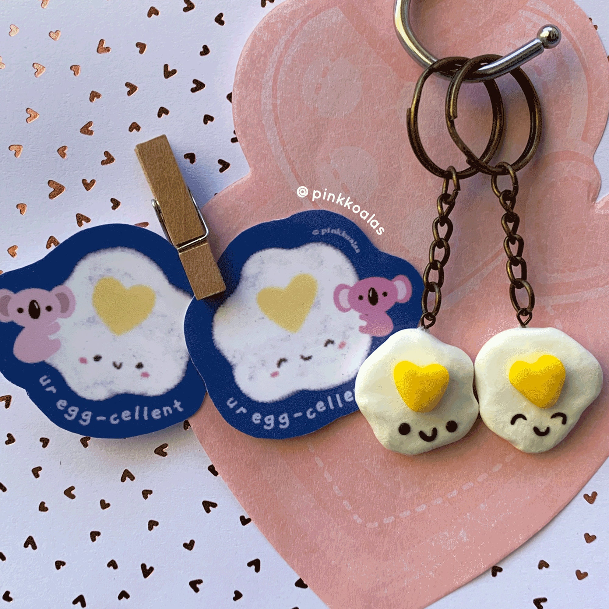Cute ur egg-cellent keychains & die-cut bundle | Etsy