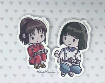 Spirited Away Sticker: Chihiro and Haku Die Cut Decals + Bonus Sticker