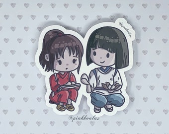 Spirited Away Sticker: Chihiro & Haku Die-Cut + Bonus Stickers