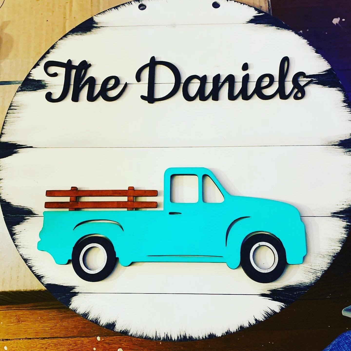 Interchangeable Vintage Truck Sign Etsy