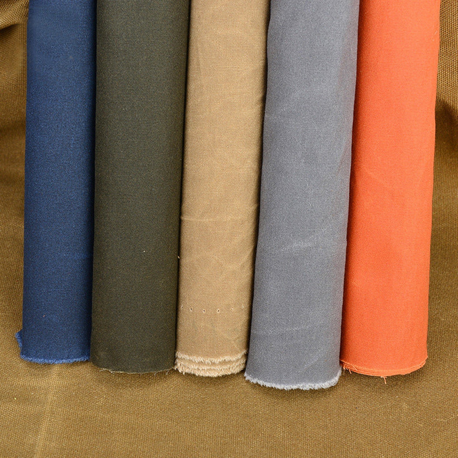 Waxed Fabric 8oz Doublesided Waxed Canvas Fabric Luggage Etsy