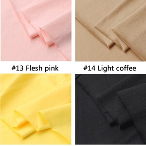 Summer T-shirt Fabric, Cotton Knitted Fabric, Sweat-Absorbent And Breathable Fabric, By The Half Yard image 6