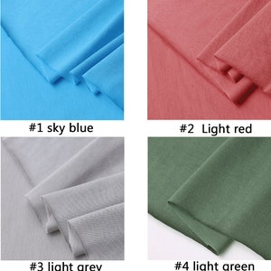 Summer T-shirt Fabric, Cotton Knitted Fabric, Sweat-Absorbent And Breathable Fabric, By The Half Yard image 3