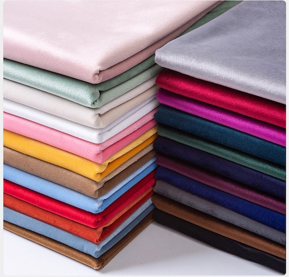 Highquality Velvet Fabric Golden Velvet Fabric Clothing Etsy
