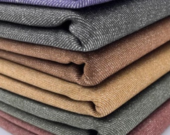 Colored Cotton Denim Fabric, Heavy Weight Denim Fabric, Thick Denim, Soft Denim, Sewing Fabric, By The Half Yard