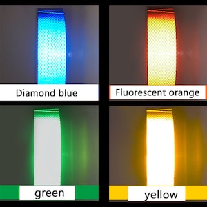 1 meter long and 5cm wide reflective stickers, car, bicycle and motorcycle safety warning reflective stickers, luminous stickers