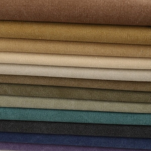 Canvas Fabric, 16oz Washed Canvas Fabric Vintage Style Solid Washed Thick Heavy Cotton Canvas Fabric by the half yard image 2