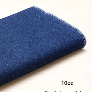 Washed Thick Denim Fabric, 10oz Cotton Twill Denim, Clothing Design Denim,By The Half Yard