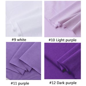 Summer T-shirt Fabric, Cotton Knitted Fabric, Sweat-Absorbent And Breathable Fabric, By The Half Yard image 5