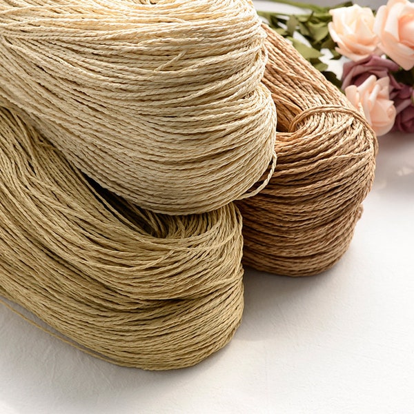 Raffia Material, Hat And Handbag Knitting Yarn, Handmade Raffia Thread