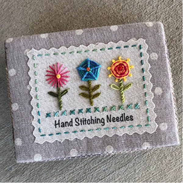 Hand Stitching Needle Book - Under the Garden Moon