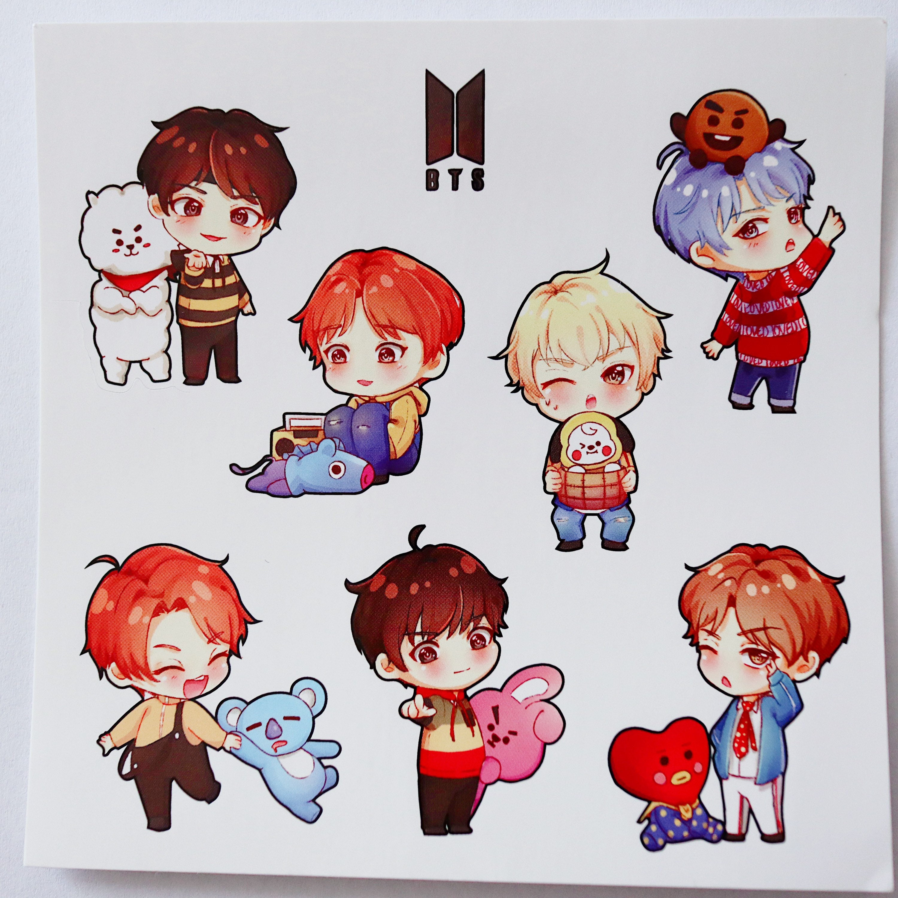 BTS Stickers Printable Cute