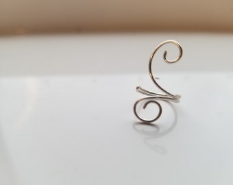 Adjustable Silver/Gold Ring Midi || Elegant Finger Rings, Simplistic