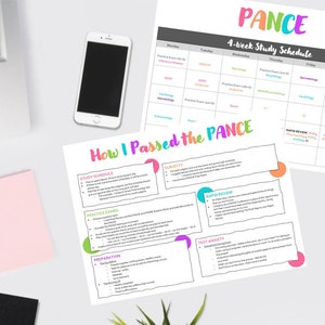 PANCE 4 Wochen Studienplan - Medizinische Studienführer - Physician Assistent - PA - PANRE - Board Prep - Medizin - Physician Assistenz Notizen