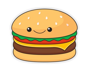 Cheeseburger Stickers (Glossy)