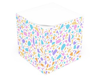 Pastel Terrazzo Note Cube