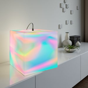 Pastel Rainbow Light Cube Lamp