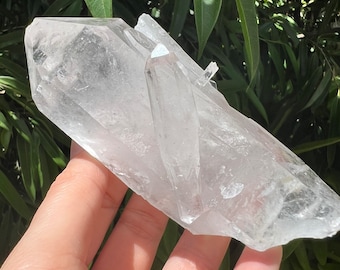 Raw Quartz Crystal Point Cluster, Mined Quartz Crystal