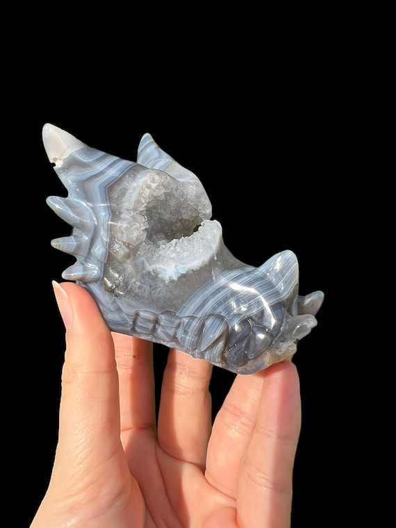 Druzy Agate Dragon Skull Druzy Agate Dragon Skull