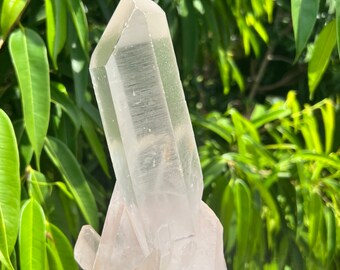 Raw Quartz Crystal Point Cluster, Mined Quartz Crystal