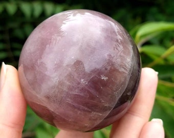 Purple Fluorite Crystal Sphere