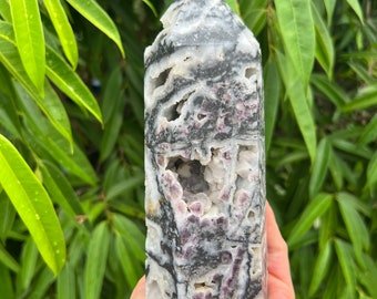 Druzy Fluorite Tower, High Quality Crystal Tower, Large Fluorite Point, Fluorite Obelisk