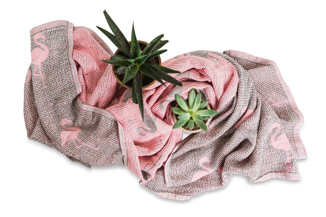 Thermal Blanket, Baby Toddler Waffle Weave Blanket, Flamingo Throw