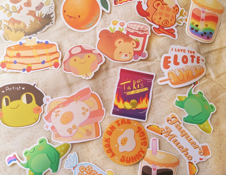 Matte and Glossy Waterbottle Planner Stickers Mystery Sticker Pack Mystery Sticker Bundle