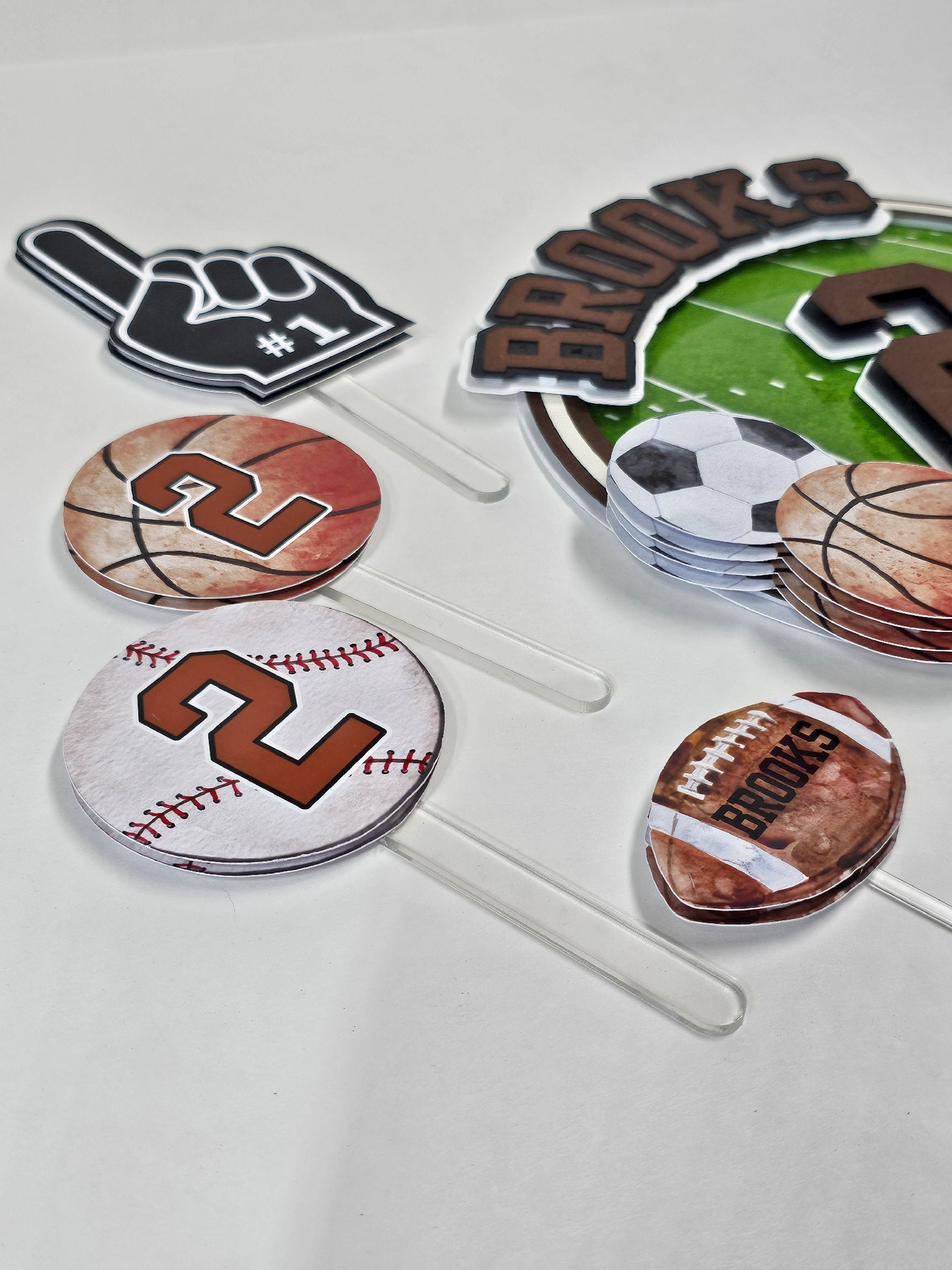 Sports Theme Cake Topper Sports Birthday Sports Theme Party Decorations
