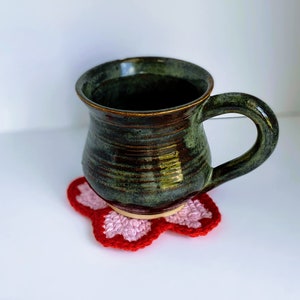 Crochet Cherry Blossom Coaster PATTERN image 8