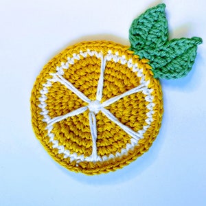 Crochet Lemon Slice Coaster PATTERN image 3