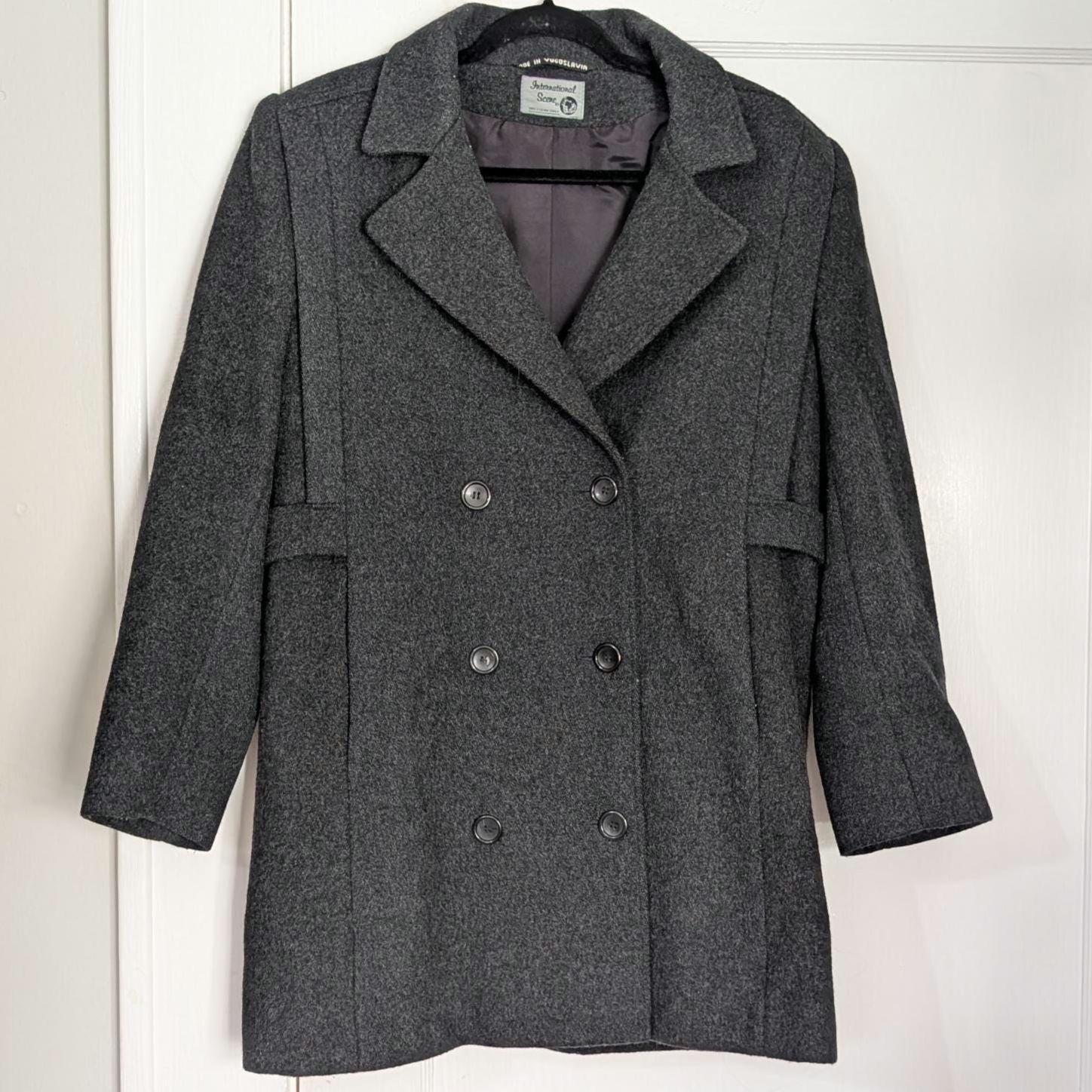 純正買蔵 90s vintage leather wool pea coat 【公式通販】