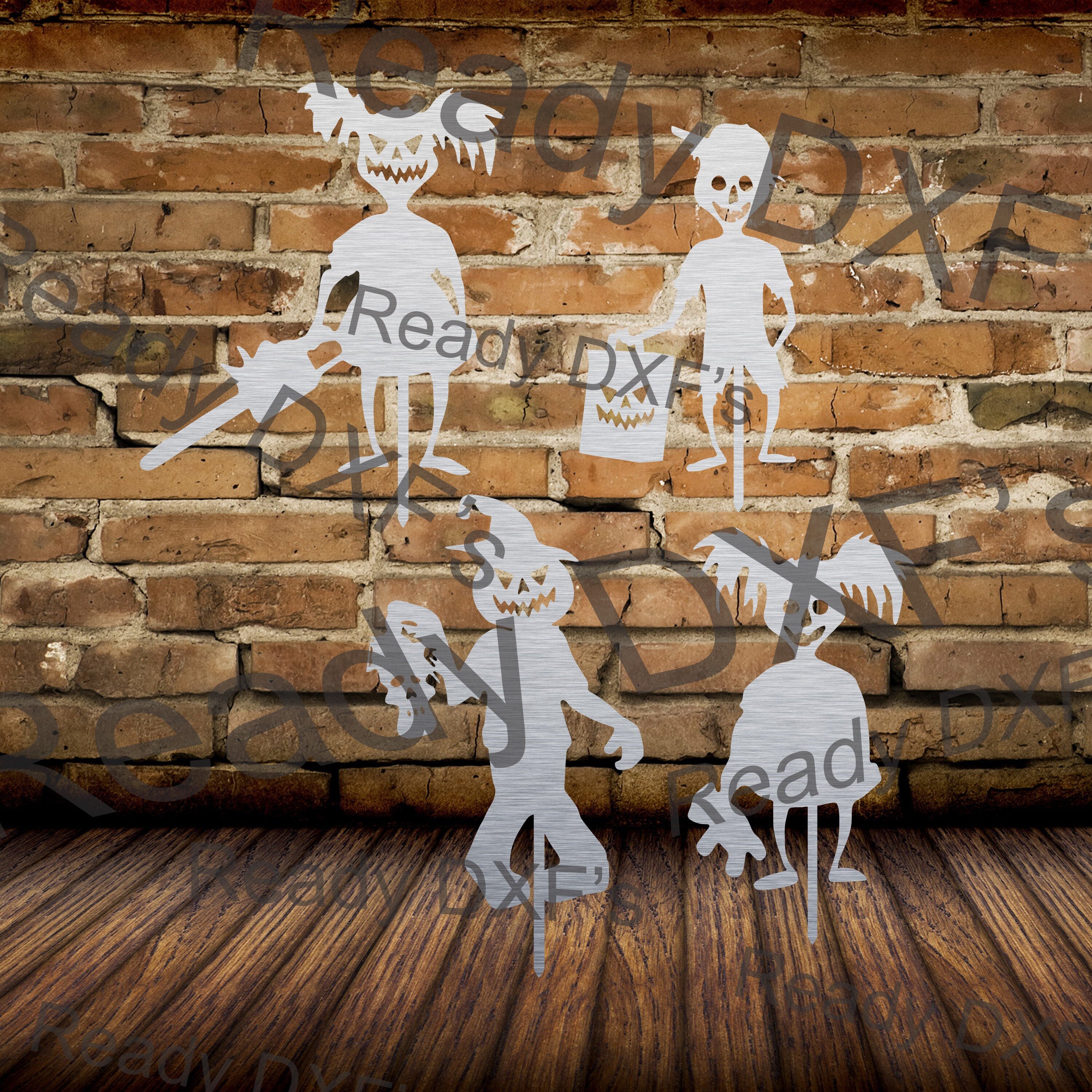 Zombie Yard Stake Bundle, Ready Dxfs Digital Download Halloween, Plas…