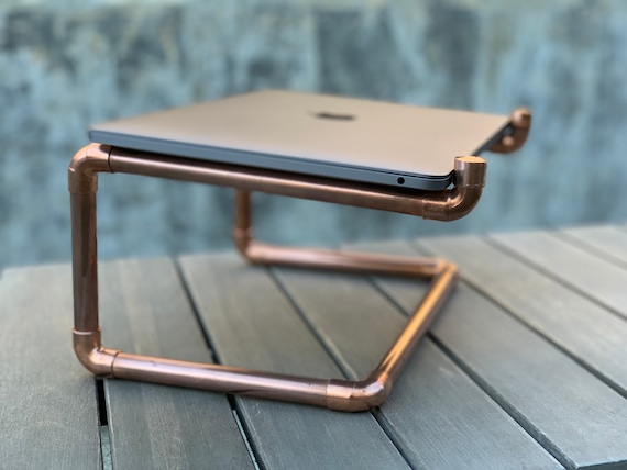 Copper Pipe Laptop Stand - Laptop Riser - Computer Stand - Modern - Minimalist Desk - Art Deco