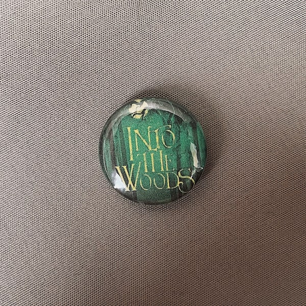 Into the Woods Musical pin back button