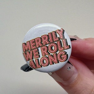 Merrily We Roll along muzikale pin-achterknop