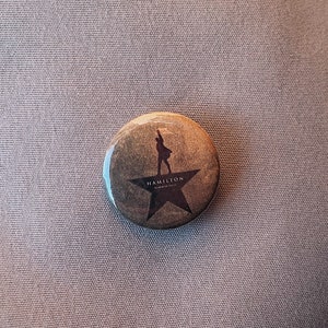 Hamilton Musical pin back button