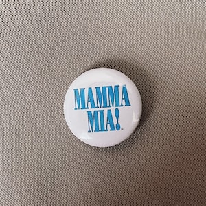 Mamma Mia Muzikale terugknop met speld