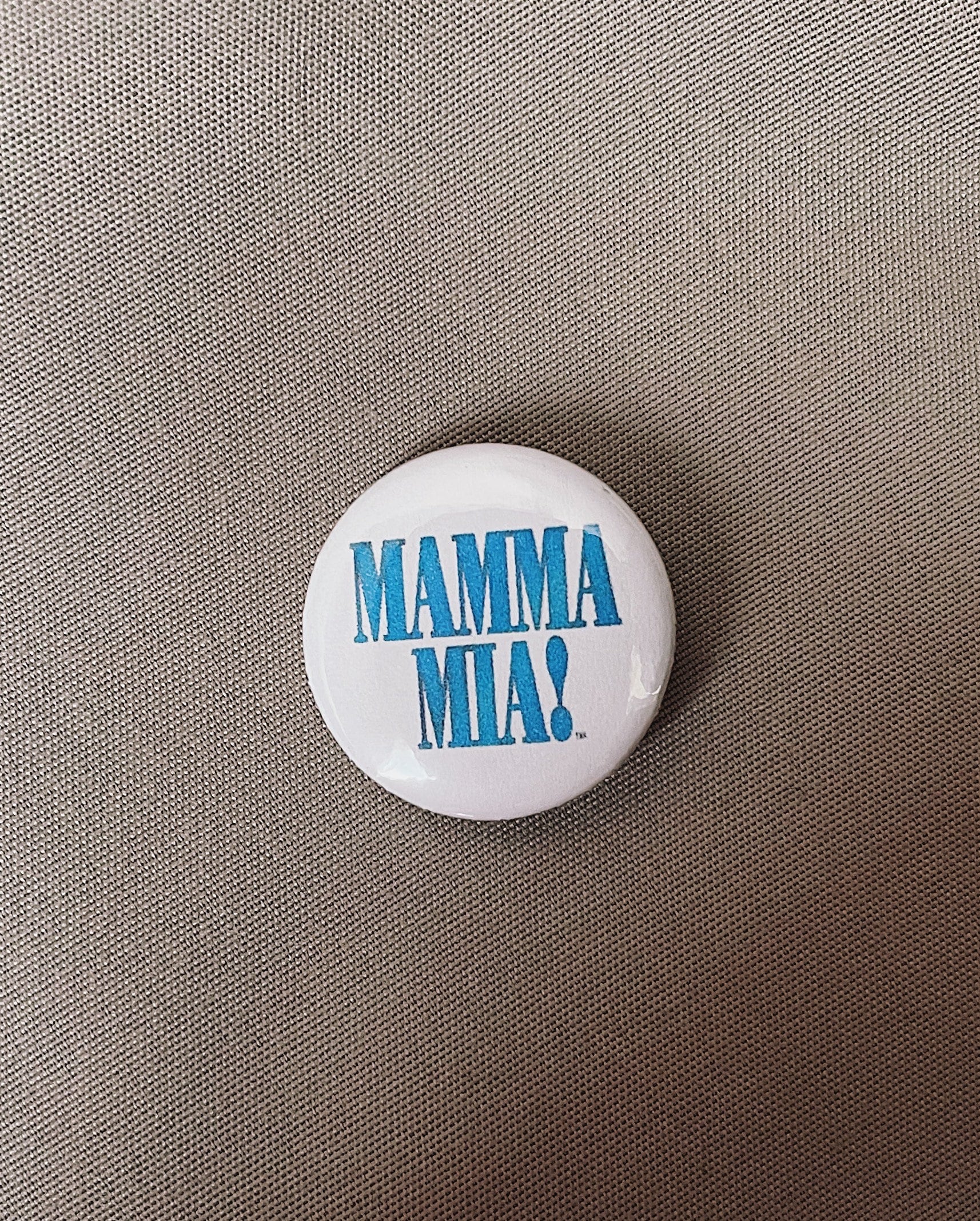 Mamma Mia Musical Pin Back Button - Etsy