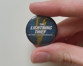 The Lightning Theif Musical pin back button