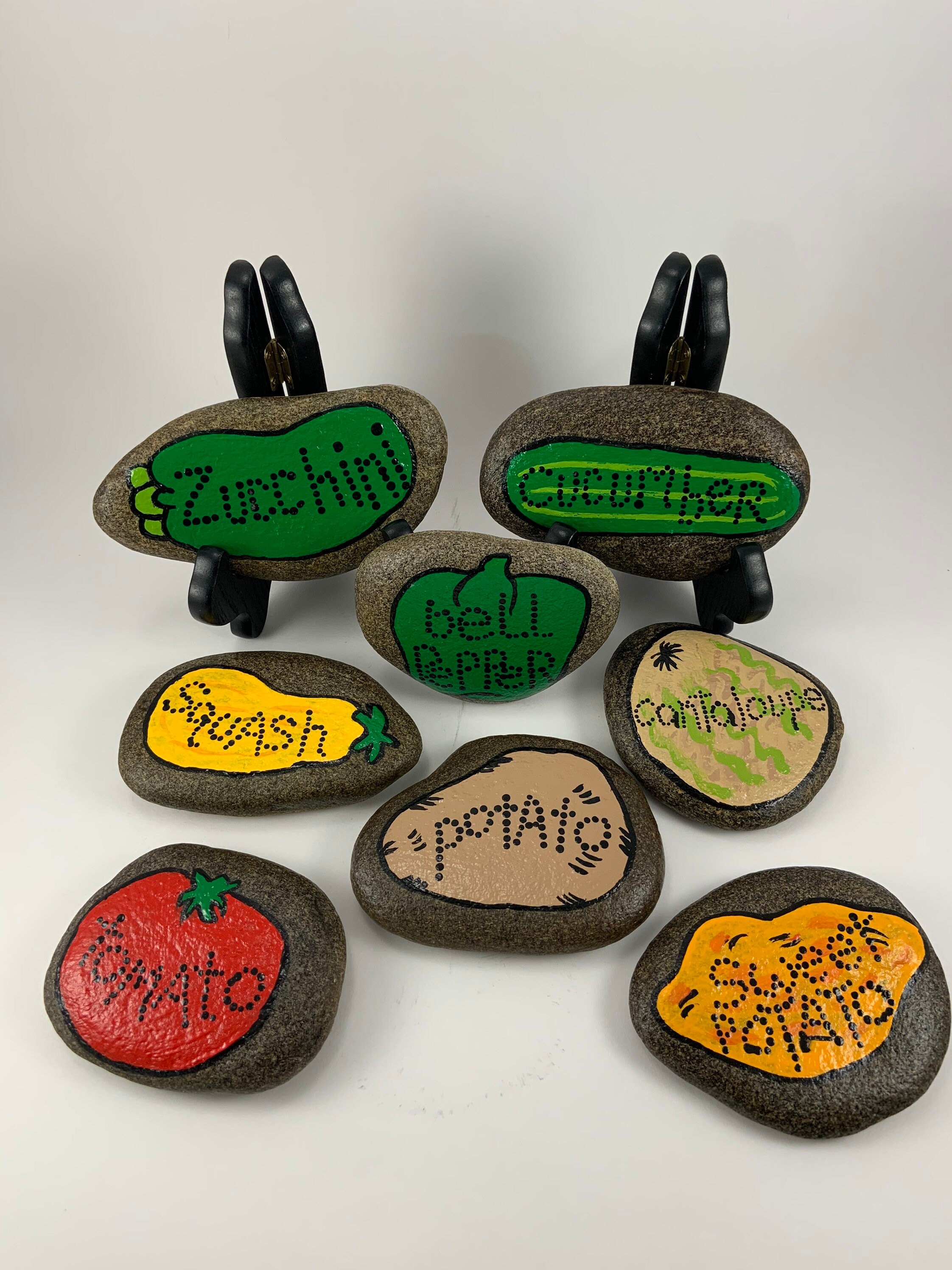 Garden Marker Rocks Etsy