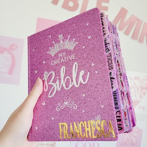 Personalized Pink ESV Bible: Laminated Tabs, Christian Gift