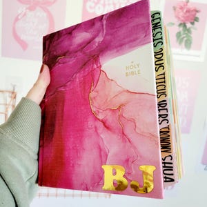 Personalized NIV Journaling Bible: Pink Cloth Cover, Laminated Tabs