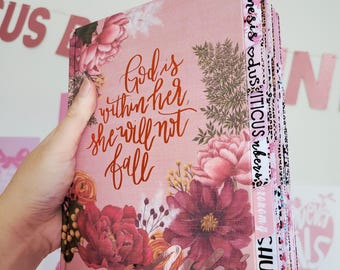 Personalized NIV Journaling Bible: Pink Floral, Laminated Tabs
