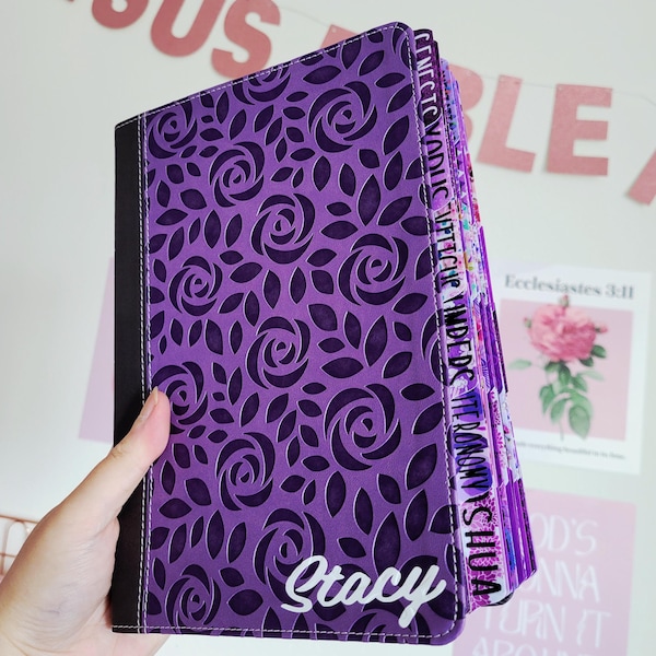 Personalized NIV Thinline Giant Print Bible: Leather Soft, Customized Tabs