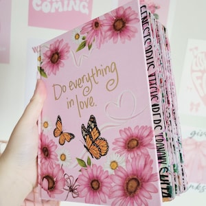 PERSONALIZE Bible, NIV Journaling Bible, Customize Tabs, Cloth over board, Pink floral, Holy Bible, Bible with Tabs, Gift Bible, Bible Tabs